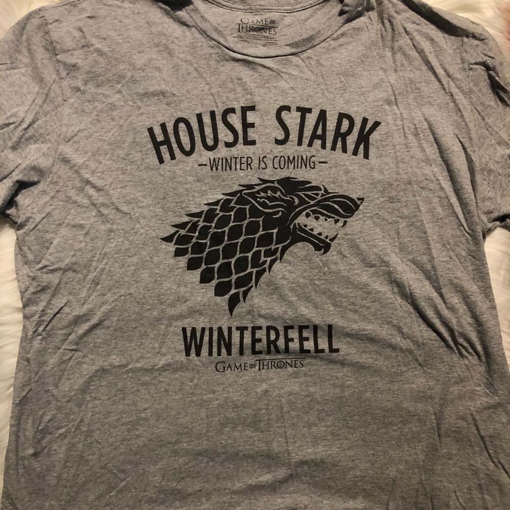 Game of thrones house stark tee shirt sz XL